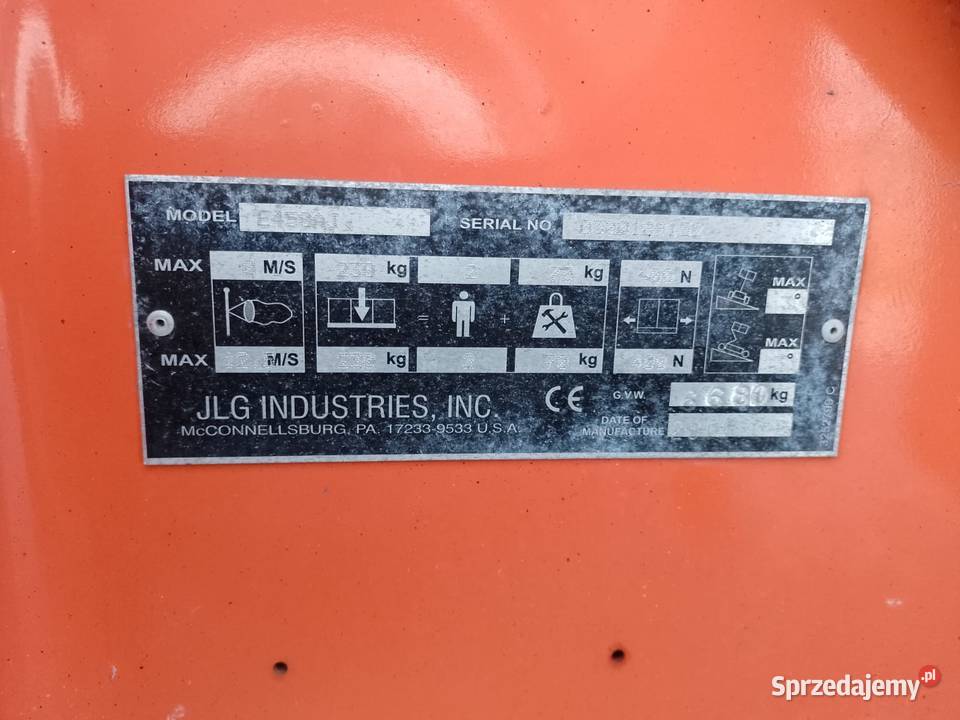 Sprzedam podnośnik przegubowy JLG E450AJ 2014 kujawsko-pomorskie Bydgoszcz