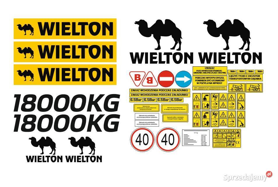 Naklejki Wielton 18t i inne modele super mocne Bydgoszcz