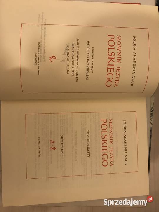 Jedenasto to mowy słownik języka polskiego wielkopolskie Poznań sprzedam