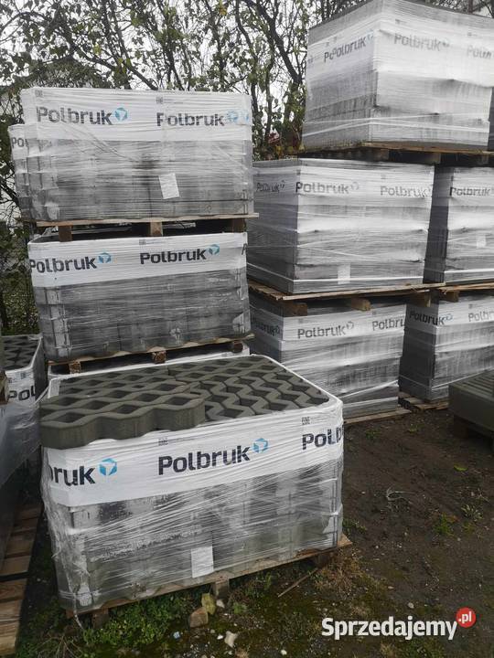 Płyta betonowa ażurowa szary 40 x 60 x 8 POLBRUK Pozostałe Grabiny