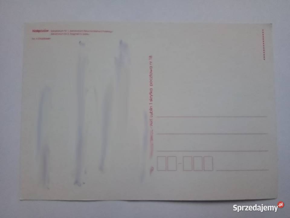 Pocztówka z Nałęczowa z 1995r Dąbrowa Górnicza