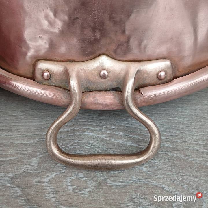 Duża miedziana misa miedziany garnek miedziany mazowieckie Warszawa