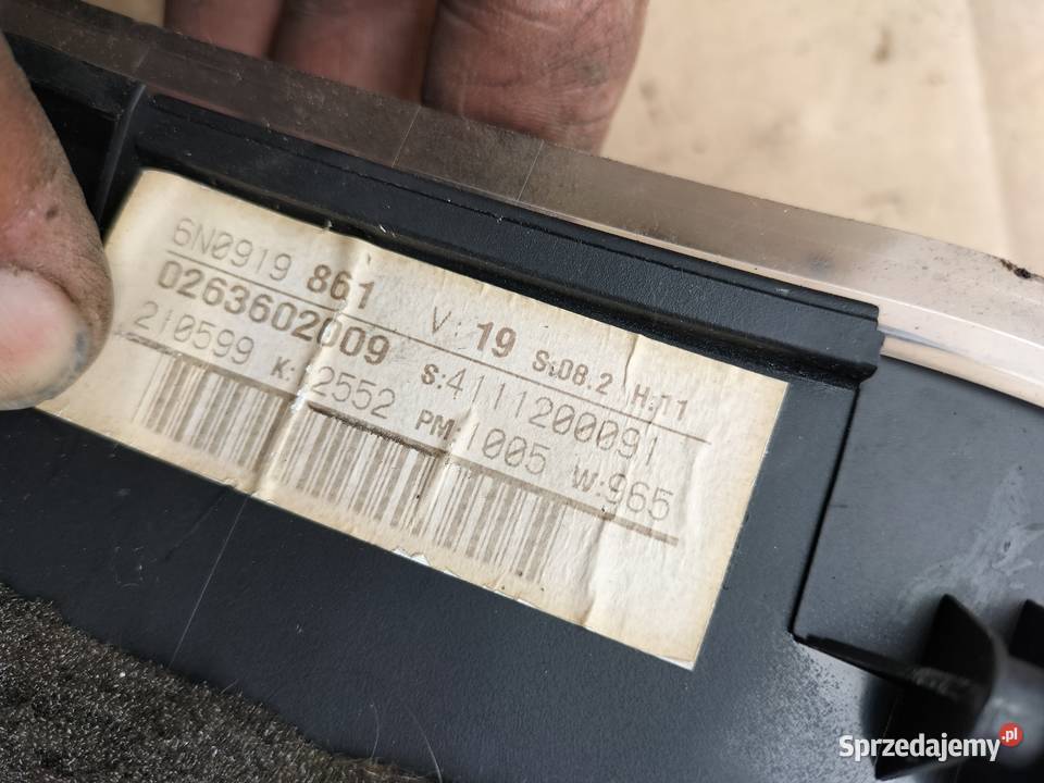 VOLKSWAGEN POLO 6N 19 D 19D 19SDI LICZNIK ZEGARY Kamień-Kolonia
