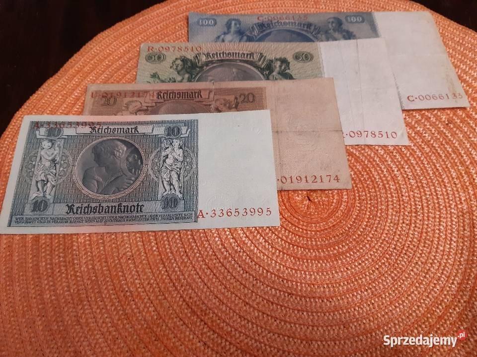 zestaw banknotów niemieckich podlaskie Łomża