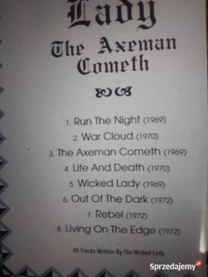 Archiwum hard rocka WICKED LADY The Axeman one CD Kultura i Rozrywka Rzeszów sprzedam