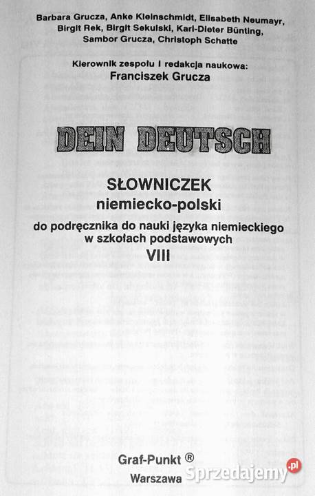 Dein Deutsch kl 5678 Słowniczek niempol Chełm
