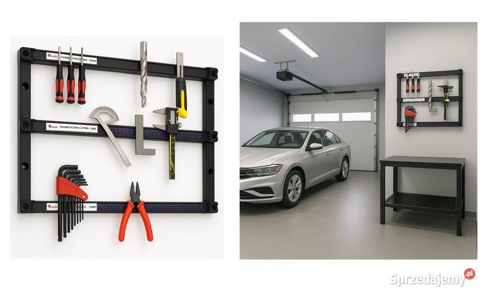 Stelaż magnetyczny na narzędzia magnes półka Pozostałe Jeżowe