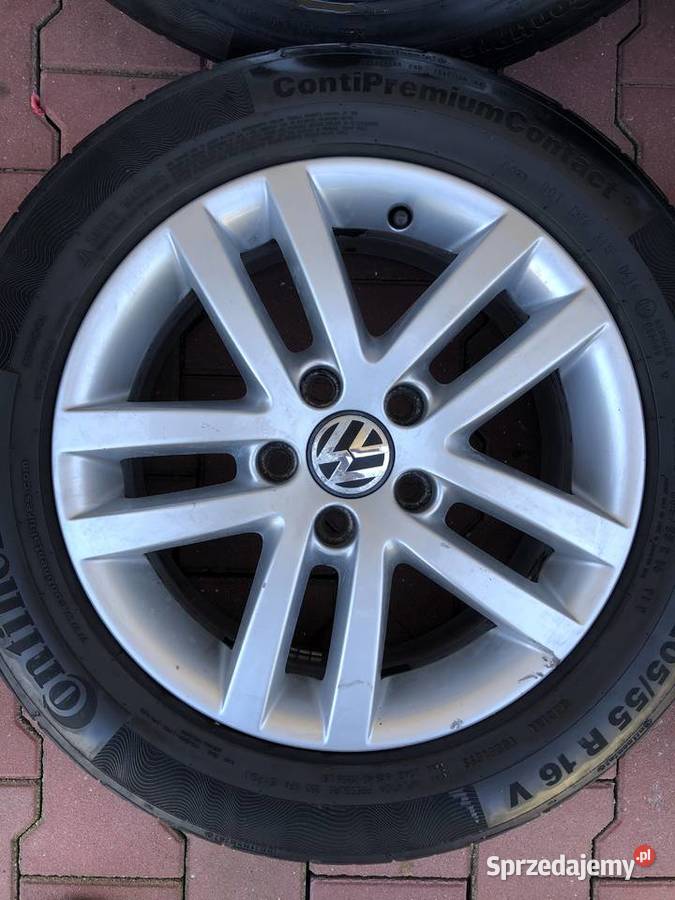 Felgi 16 opony Continental 20555 16R do VW GOLF Części samochodowe małopolskie Wolbrom