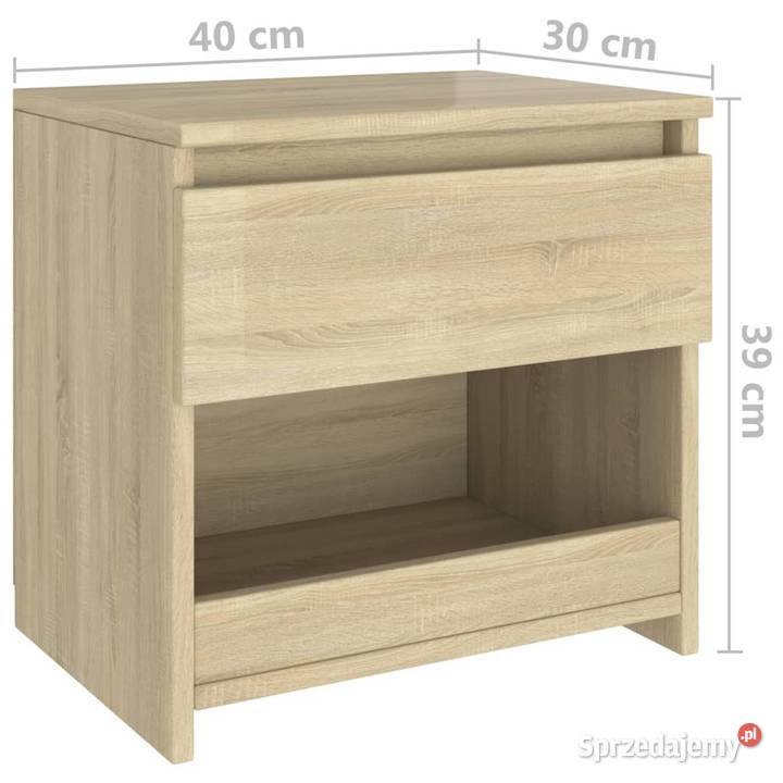 Szafka nocna dąb sonoma 40x30x39 materiał Warszawa
