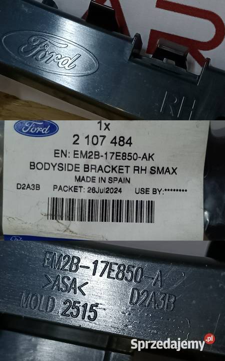 FORD S II 15 ŚLIZG MOCOWANIE ZDERZAKA PRAWY TYŁ Pleszew sprzedam