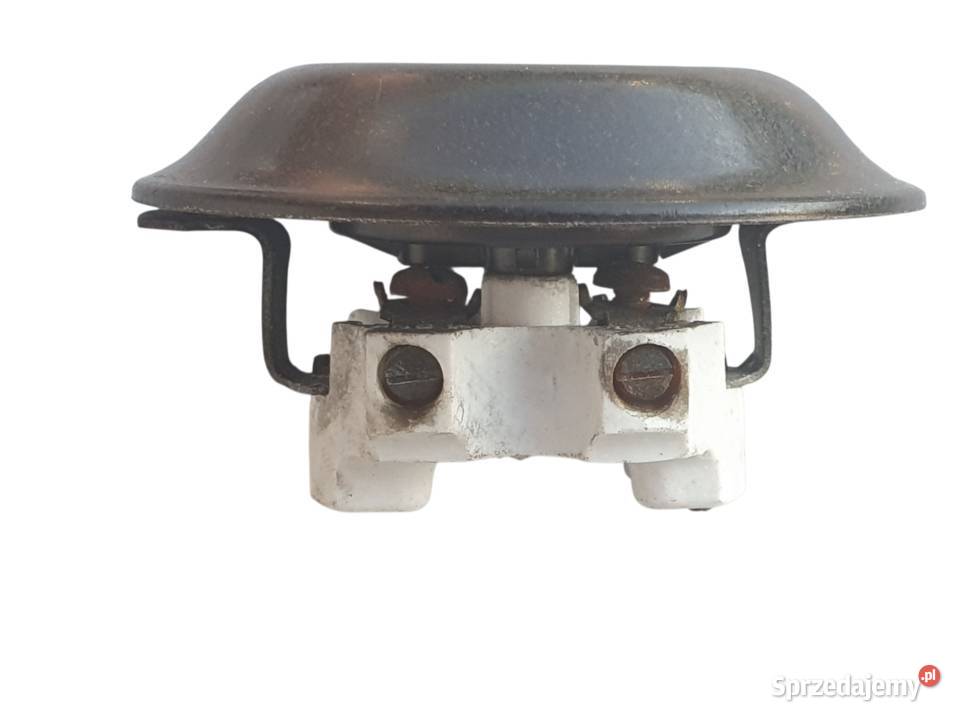 Stare gniazdko elektryczne podtynkowe bakelitowe śląskie Cieszyn