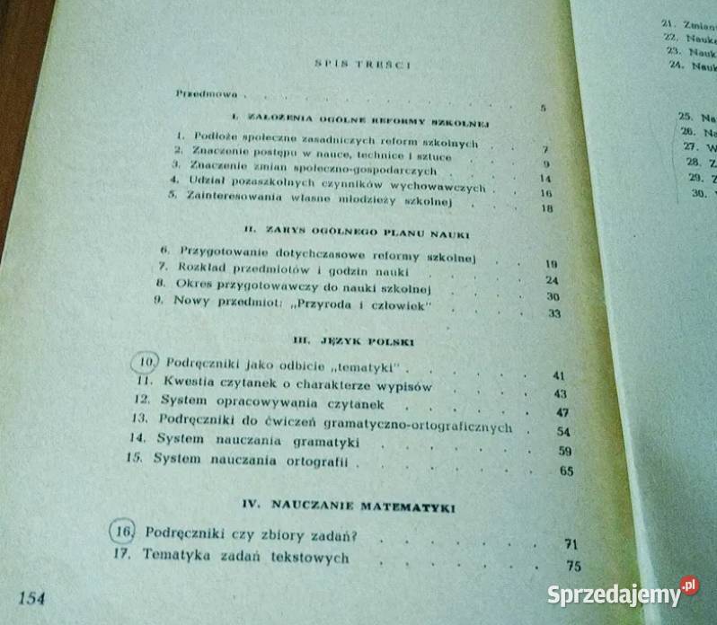 Reforma nauczania w klasach 14 IIV garść uwag do materiały dla nauczyciela pomorskie Gdańsk sprzedam