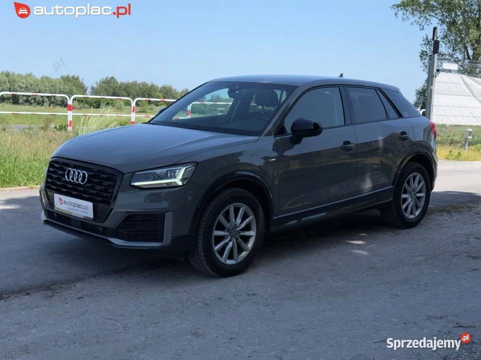 Audi Q2 Raty Navi kamera led Pdc SLINE Polskora grafitowy Samochody osobowe