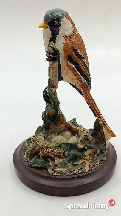 Figurka ceramika ptak wąsatka Figurki i rzeźby Zamość