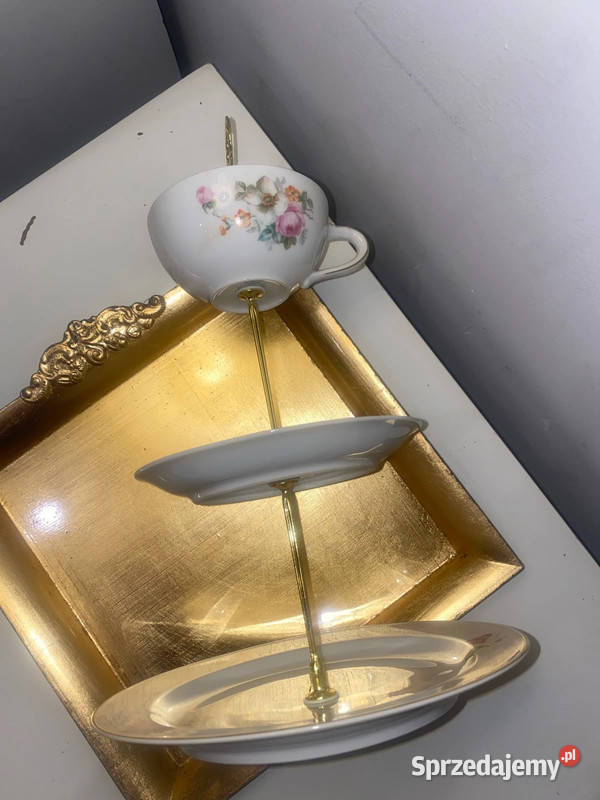 trzy poziomowa patera porcelanowa z motywem Kraków sprzedam