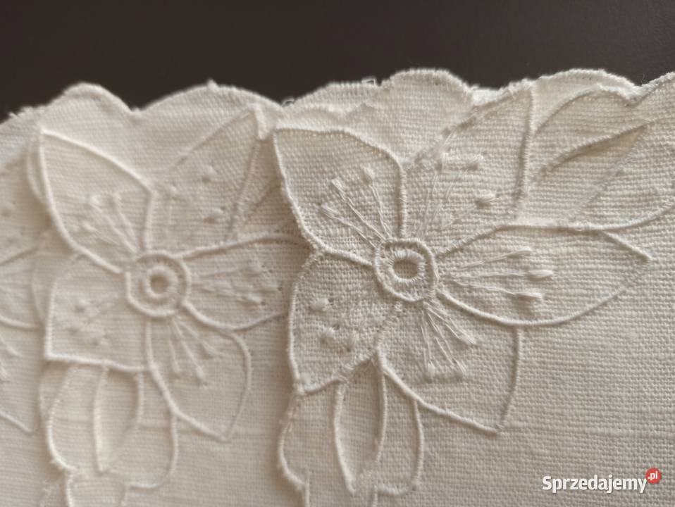Serwetki lniane z haftem Nowe 100 len 32x32 Białystok