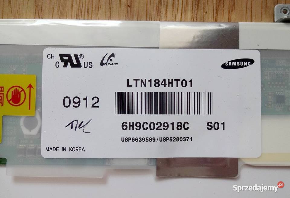 Matryca Samsung LTN184HT01 FullHD 1920 x 1080 do Pozostałe