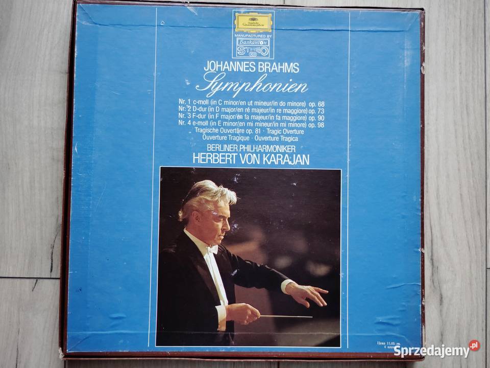 Johannes Brahms Symfonie 1 4 albumy winylowe Wronki