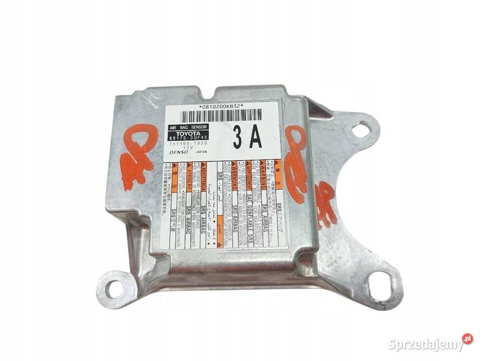 SENSOR AIRBAG 891700DF40 Toyota Yaris IV 2020 Rok produkcji 2022