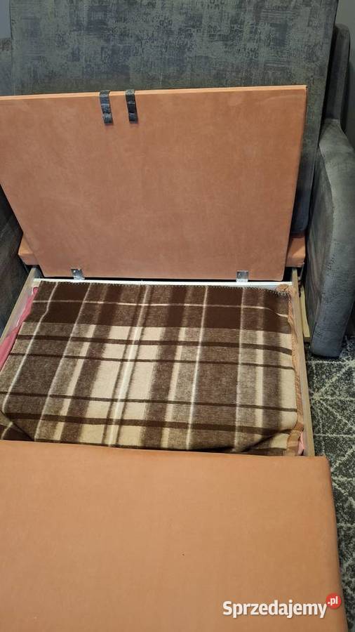 Sprzedam Sofa popielata 2 osobowarozkładana2 dolnośląskie Głogów sprzedam