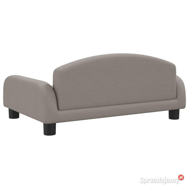 Sofa dzieci kolor taupe 70x45x30 obita tkaniną Warszawa