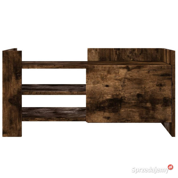 Szafka pod TV przydymiony dąb 80x35x40 WM848371