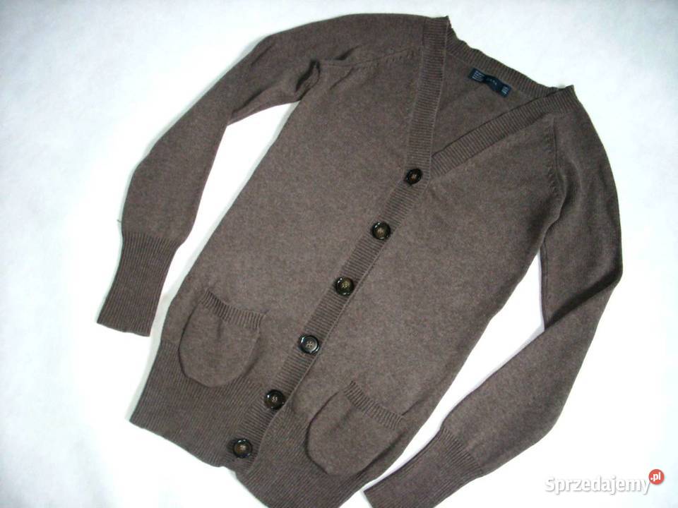 ZARA Sweter ciepły Zapinany 34 36 XS S