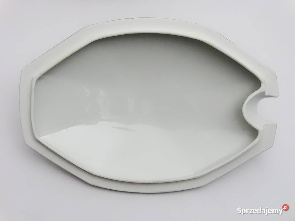 Porcelanowa waza z pokrywką 2 L styl retro z