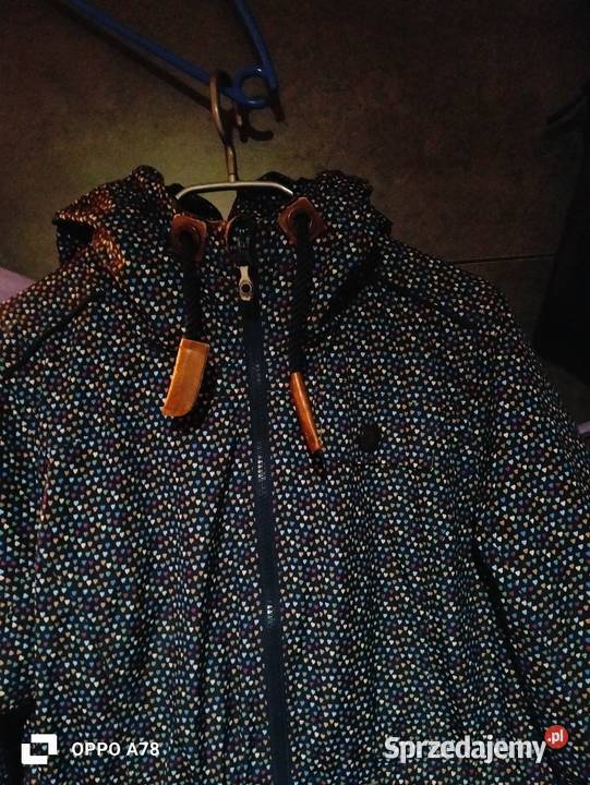 używana wielokolorowa Kurtka dziewczęca wiosenno dziewczynka Lubin