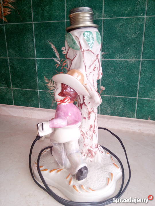 OKAZJA Lampka ceramiczna harmonista w tle drzewa Zabrze