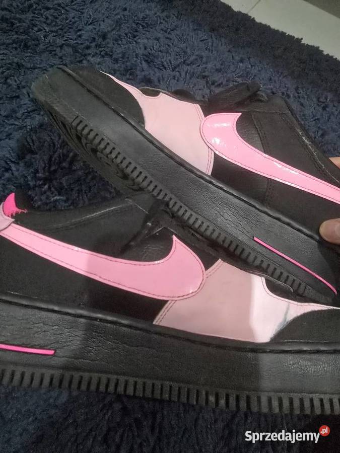 Buty nike af1 shafow czarno różowe