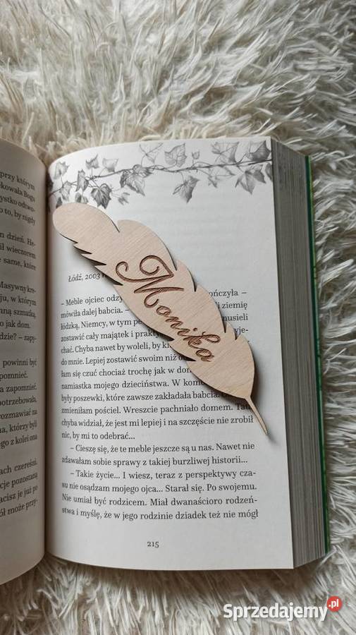 Drewniana Grawerowana Dwustronnie Zakładka do Pozostałe Kraków sprzedam