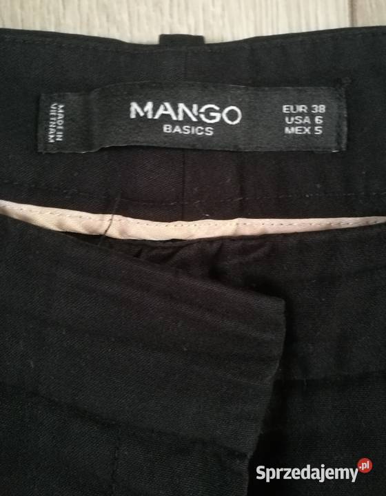 Damskie spodnie cygaretki w kant MANGO Dębica