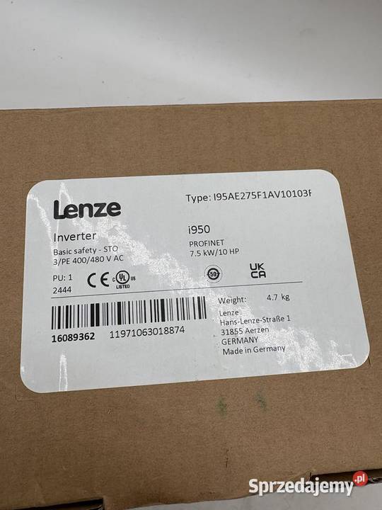 Lenze I95AE275F1AV10103F Servo Drive 075kW Warszawa sprzedam
