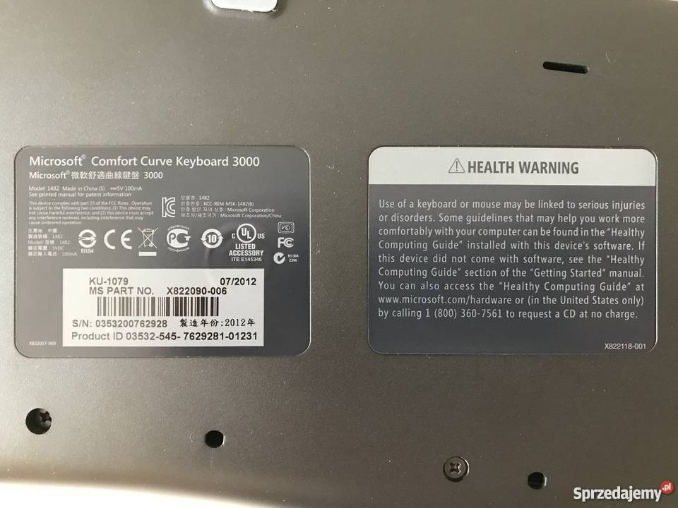 Microsoft Comfort Curve Keyboard 3000 Kraków