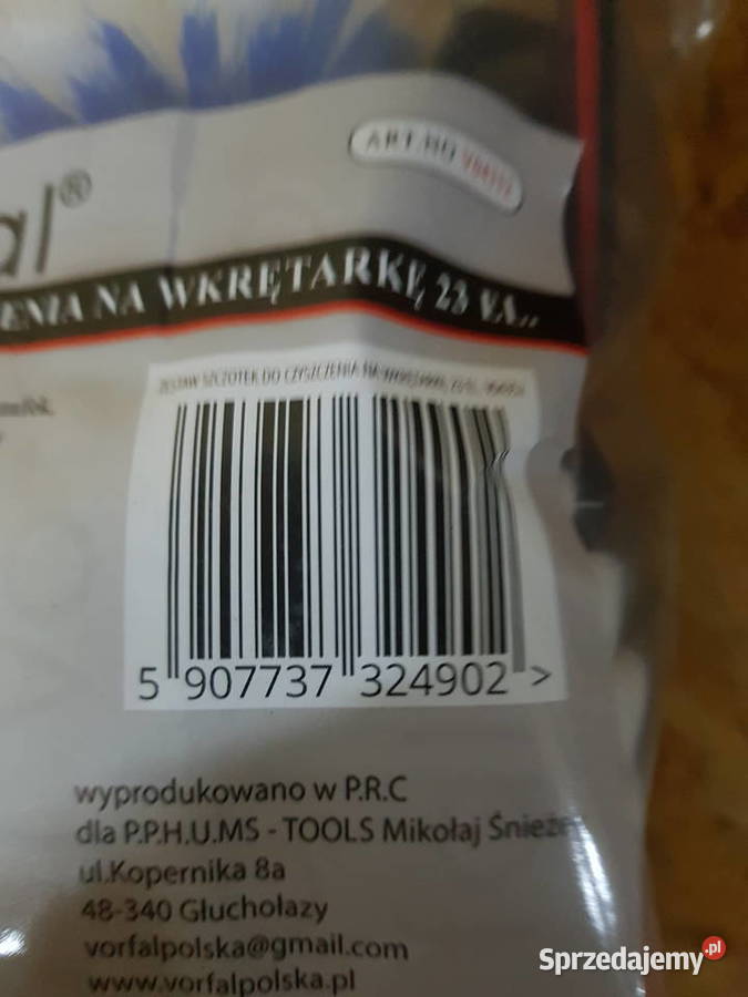 SZCZOTKI CZYSZCZĄCE NA WKRĘTARKĘ 23 SZTUK vorfal wielkopolskie Głogowa sprzedam