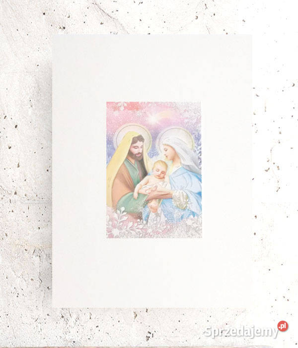 pastelowy obrazek z Świętą Rodziną Święta Olsztyn