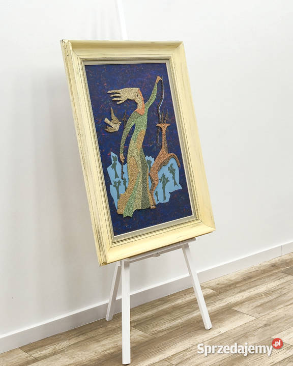 Obraz strukturalny w ramie MidCentury Diana z Kalisz sprzedam