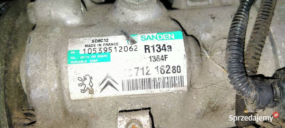 SPRĘŻARKA KLIMATYZACJI KOMPRESOR PEUGEOT 207 16 Bielsko-Biała sprzedam