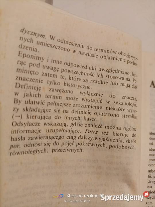 Słownik seksuologiczny Starowicz unikat okazy mazowieckie Warszawa