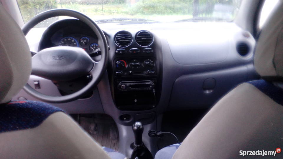 Daewoo Matiz stan Nowe opony zimowe welurowa tapicerka Matiz Miłakowo