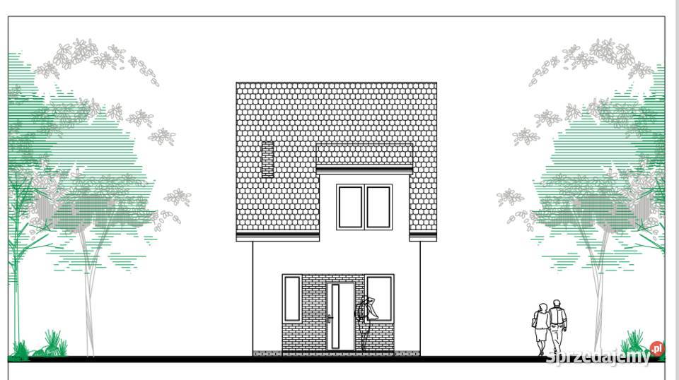 Dom 80 m2 Żyrardów Lawendowa oś wschód metalowe