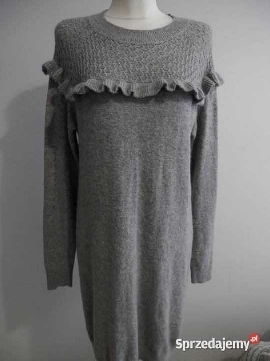 Sukienka Dzianinowa Wełniana Alpaka Nylon Łomża