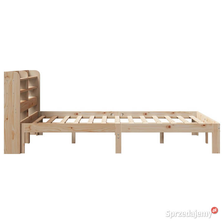 Rama łóżka z wezgłowiem lite drewno sosnowe 82cm mazowieckie Warszawa