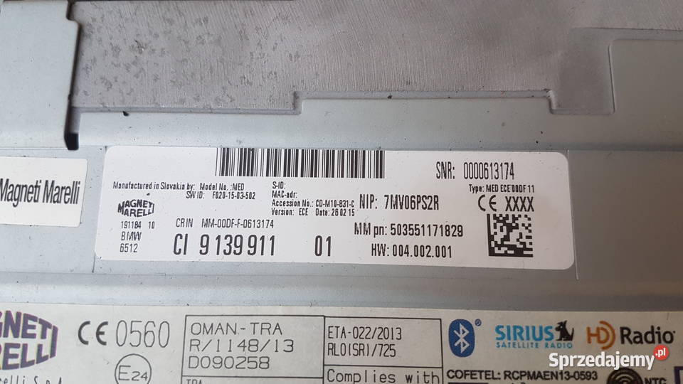 BMW 218d seria 2 F45 Active Tourer radio czytnik wyposażenie elektryczne Legnica