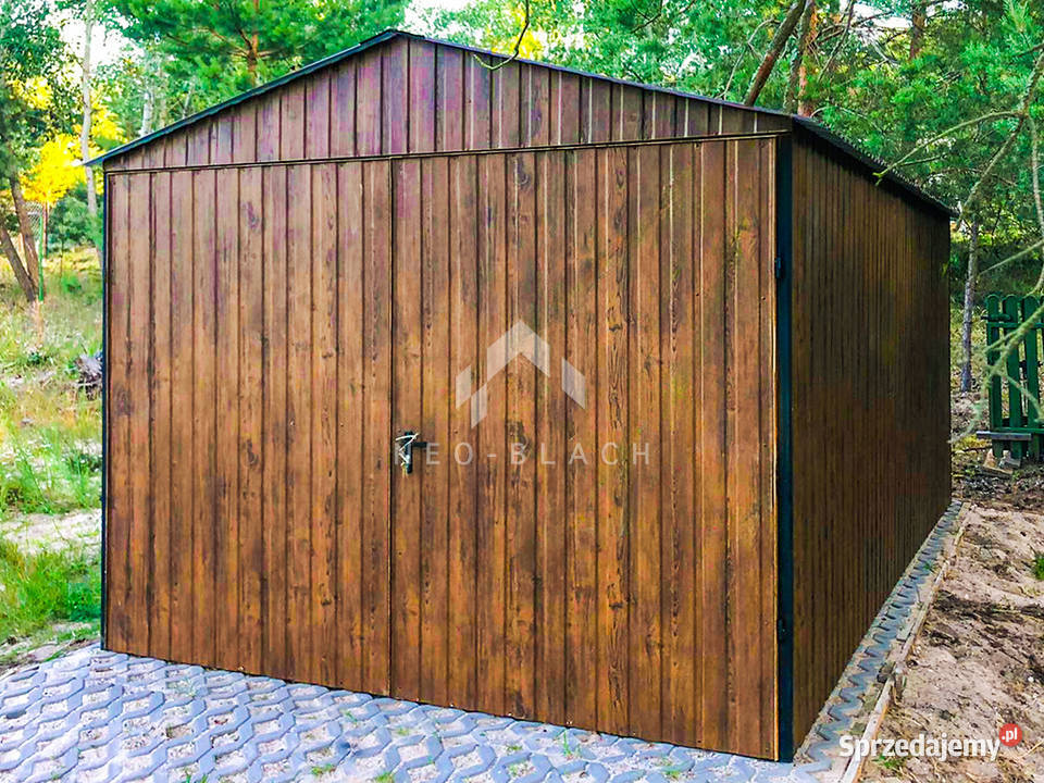Blaszak Garaż blaszany 4x6m Brama Złoty Dąb Września