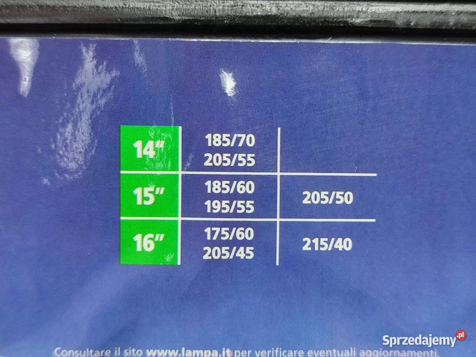 ŁAŃCUCHY ŚNIEGOWE 1 PARA LAMPA 16069 14 16 lubelskie sprzedam