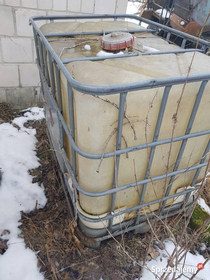 Mauzer 600 liter w koszu metalowym na palecie świętokrzyskie Piestrzec