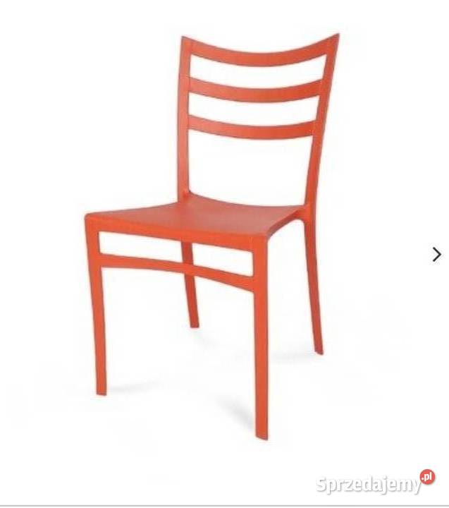 Krzesło pomarańczowe nowoczesne