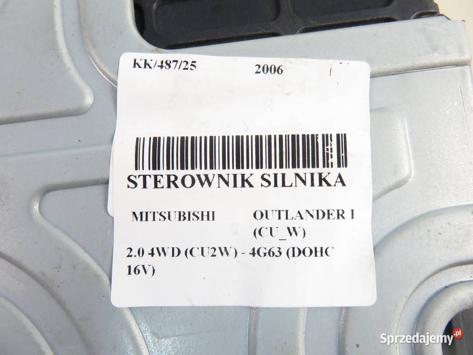 STEROWNIK MITSUBISHI OUTLANDER I 20 4WD CU2W osobowe Układ elektryczny, zapłon